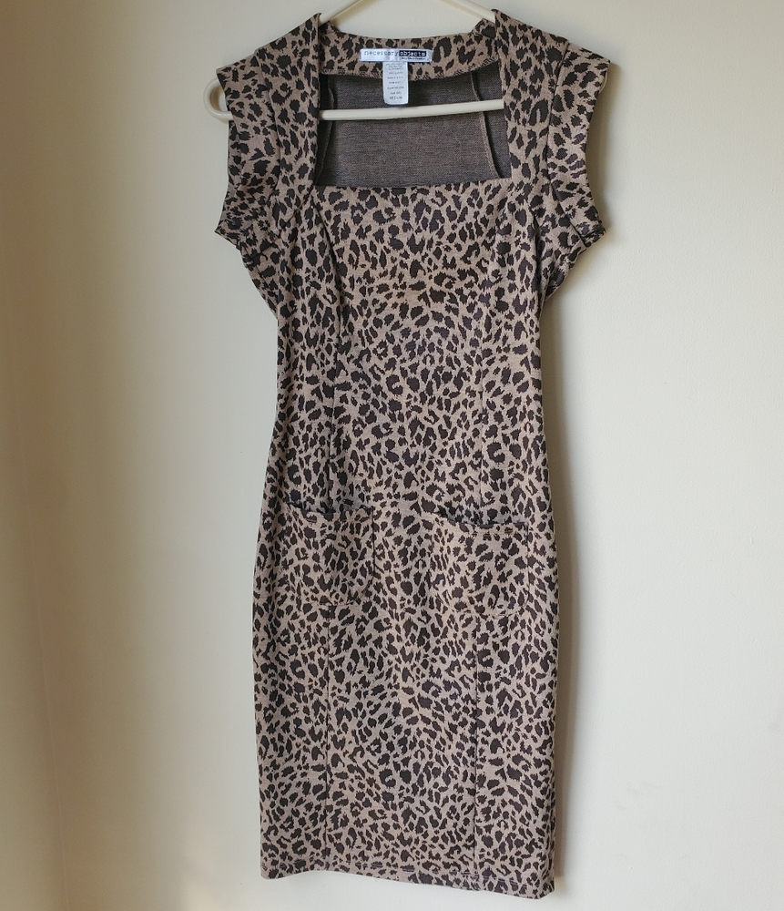 Necessary Objects Leopard Print Dress